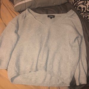 Soft light blue/gray color sweater from express